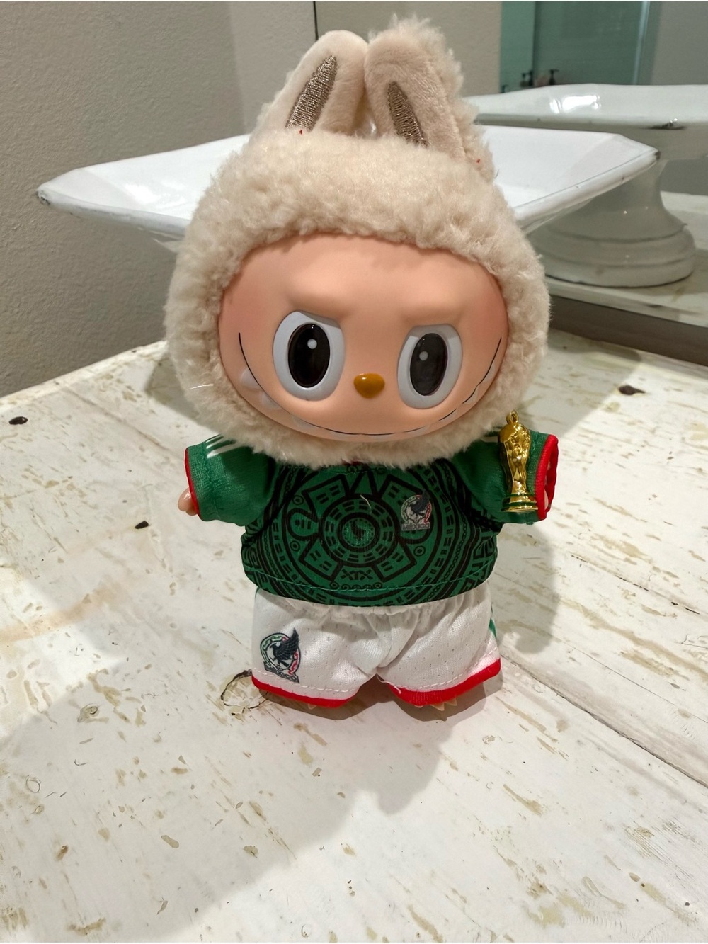 Mexico Soccer Inspired Labubu Size Outfit
